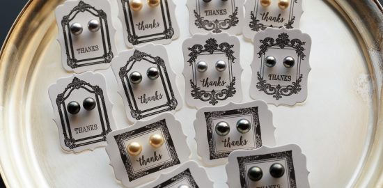 14kgfシェルパール ピアス (ミガキ貝パール 南洋真珠カラー)
