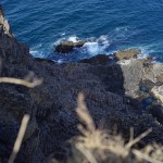 小樽市祝津の高島岬の断崖